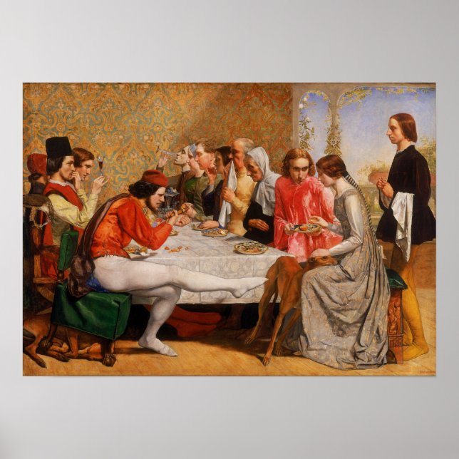 Poster Millais - Isabella (Devant)