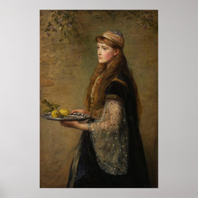 Poster Millais - La captive (Devant)