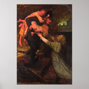 Poster Millais - Le Sauvetage