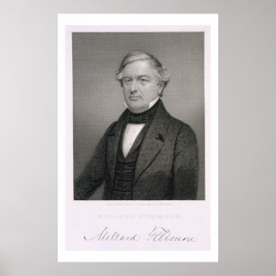 Poster Millard Fillmore, gravé par Thomas B. Welch (181
