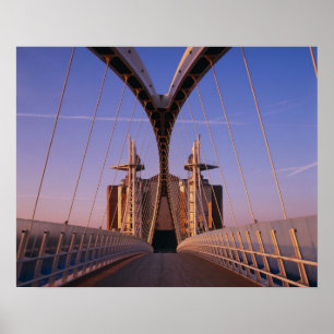 Poster Millennium Bridge, Lowry Centre, Salford