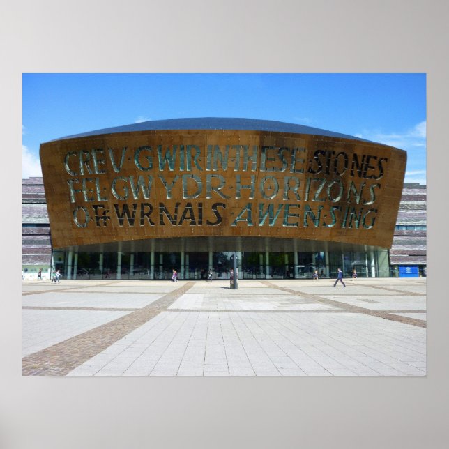 Poster Millennium Centre, Cardiff, Pays de Galles (Devant)