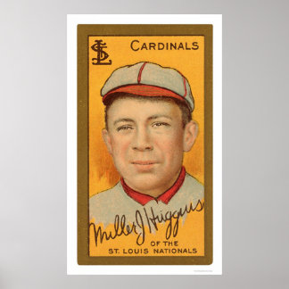Poster Miller Huggins Cardinals Baseball 1911