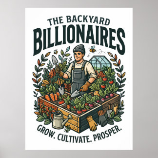 Poster Milliardaires de jardin