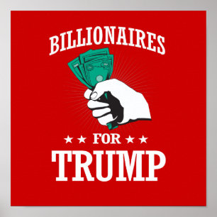 POSTER MILLIARDS DE DOLLARS POUR TRUMP