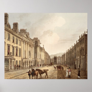 Poster Milsom Street, de 'Bath Illustré par une série
