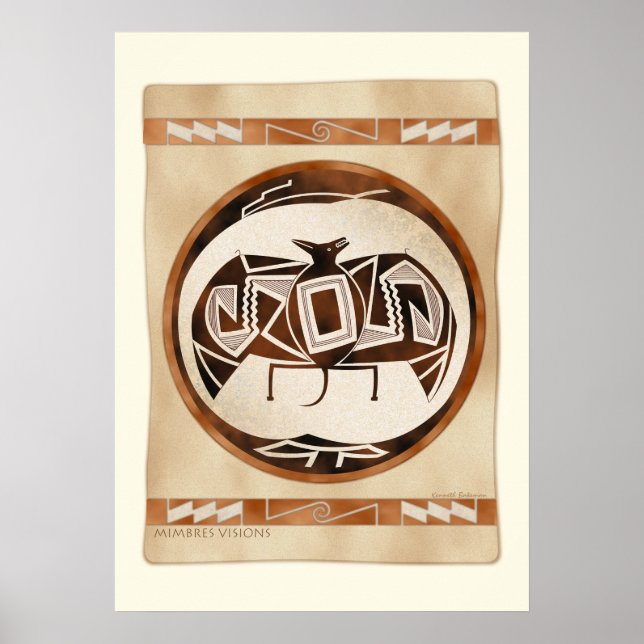 Poster Mimbres Bat-Raven (Devant)