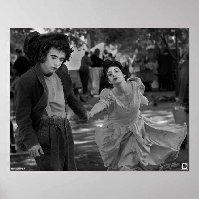 Poster "Mimes in the Plaza" de Rick Waldroup (Devant)