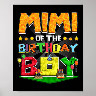 Poster Mimi De L'Anniversaire Jeu Garçon Jeu Famille De J