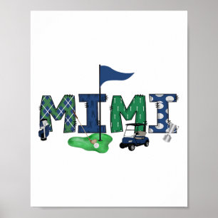 Poster Mimi du garçon d'anniversaire trou en un coup de g