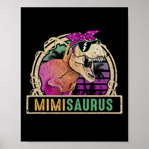 Poster Mimi Saurus Mimisaurus T Rex Dinosaur Family Match