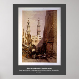 Poster Minarets & Entrée de Metwaleys Roberts/Haghe Art