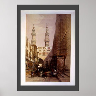 Poster Minarets & Entrée de Metwaleys Roberts/Haghe Art