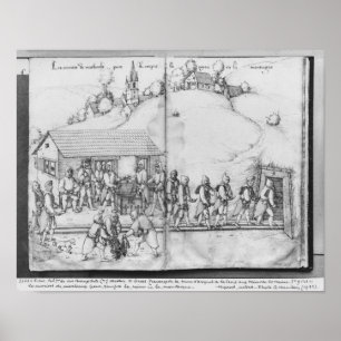 Poster Mine argentée des Croix-aux.-Mines de La, Lorraine