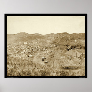 Poster Mine et usine de plomb de la ville SD 1889