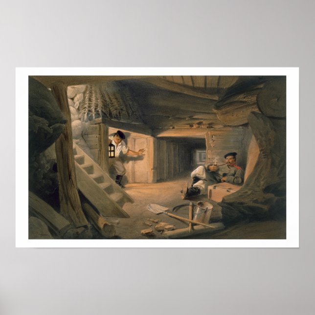 Poster Mine of the Bastion du Mat, plate from 'The Seat (Devant)