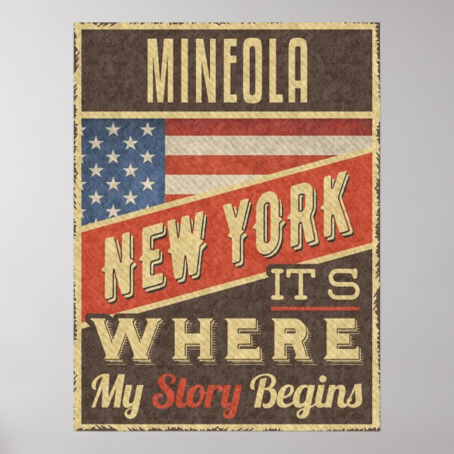 Poster Mineola New York (Devant)