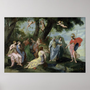 Poster Minerva avec les Muses