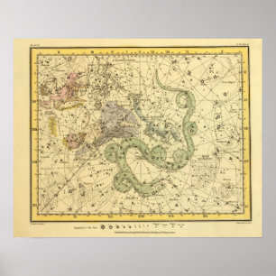 Poster Mineur d'Ursa, Cassiopeia, Tarandus, Cepheus
