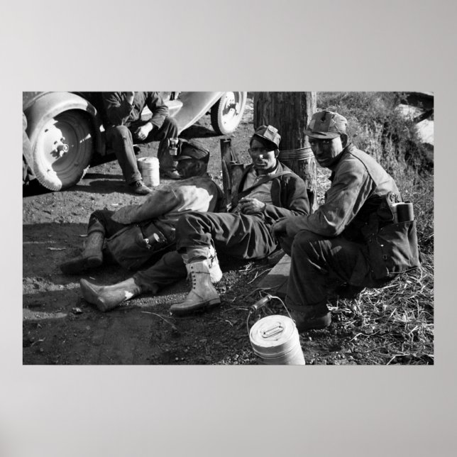 Poster Mineurs de charbon, 1935 (Devant)