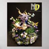 Mini-affiche MD Purple Butterfly Dragon 11 po x 14