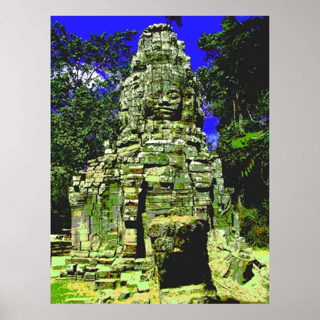 Poster Mini Bayon [Redux] ... Siem Reap, Cambodge (Devant)
