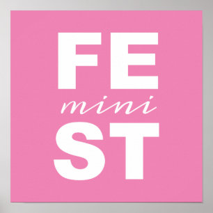 Poster mini féministe