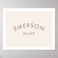 Mini moderne Nom bébé Nursery Salle pour enfants