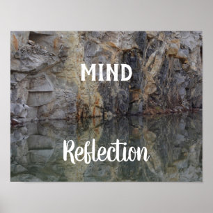 Poster Mini Reflection Rock Wall