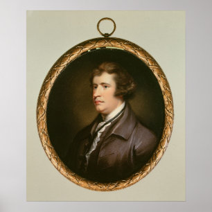 Poster Miniature d'Edmund Burke, 1795