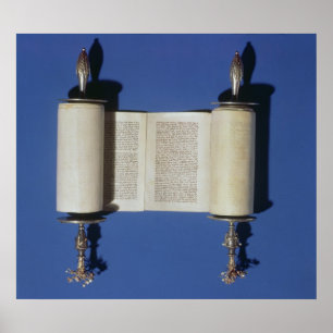 Poster Miniature Torah Scroll, 1765