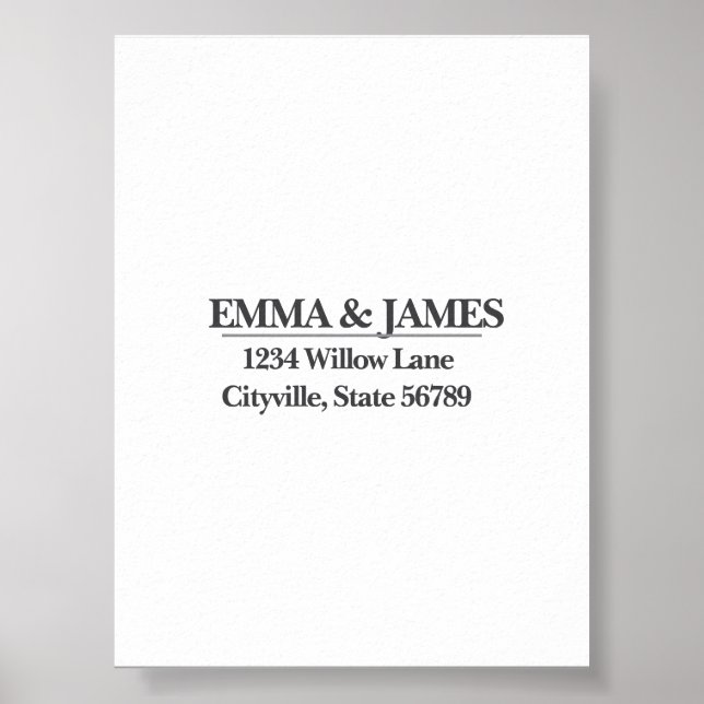 Poster Minimal Elegant Wedding Welcome Sign – Ivory Marbl (Devant)