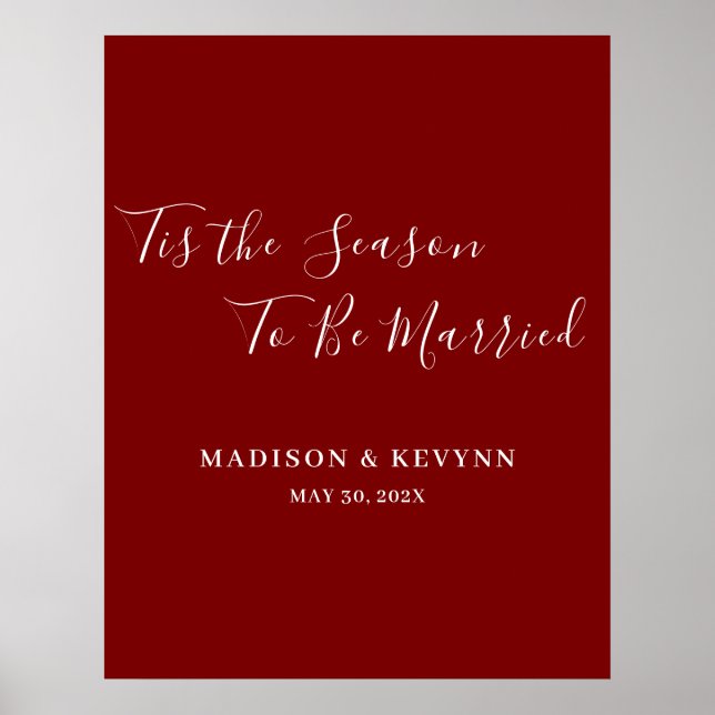 Poster Minimal et chic | MARIAGE (Devant)