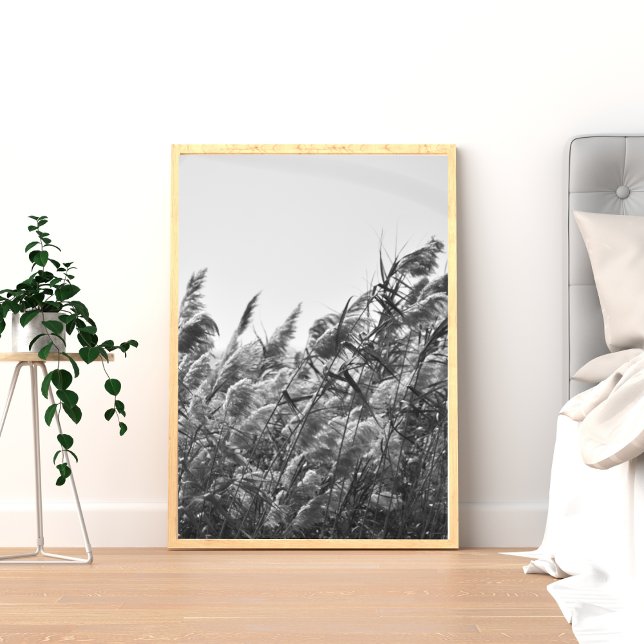 Poster Minimalist abstract nature print black and white (Créateur téléchargé)