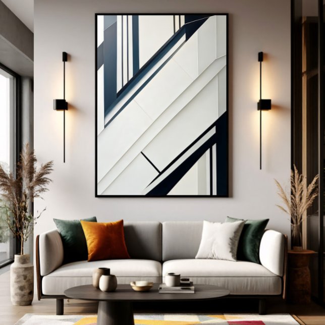 Poster Minimalist Diagonal Geometry (Créateur téléchargé)