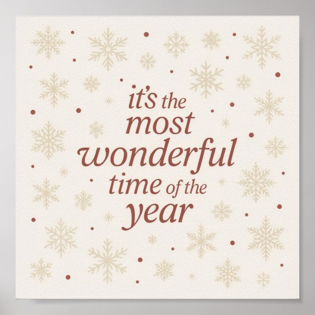 Poster Minimalist Holiday Printable Wall Art (Devant)