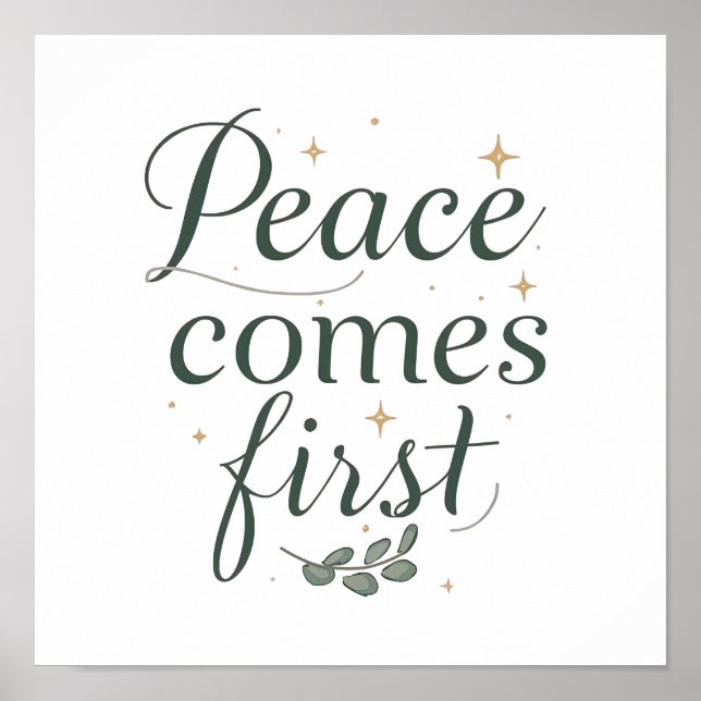 Poster Minimalist Self Care and Zen Saying (Devant)