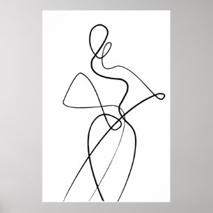 Poster minimaliste Art Femme