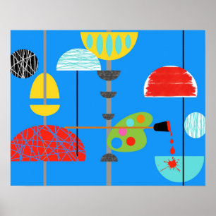 Poster minimaliste d'art contemporain