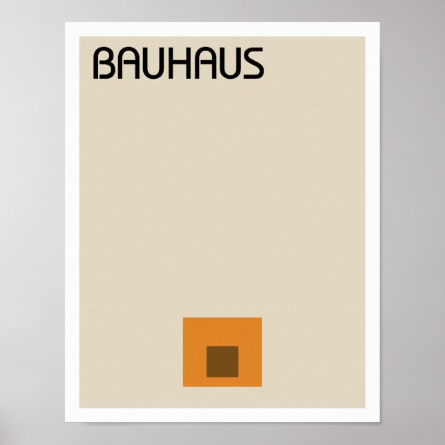 Poster Minimaliste de Bauhaus II (Devant)