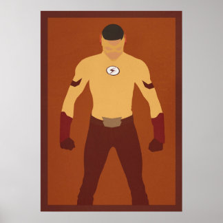 Poster Minimaliste Kid Flash Wally West