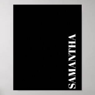 Poster Minimaliste moderne Gras Tous Casquettes Téléphone