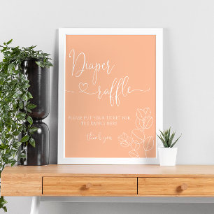 Poster minimaliste Moderne Simple Peach