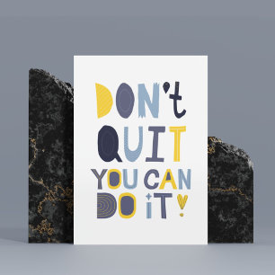 Poster minimaliste Ne quittez pas vous pouvez le f