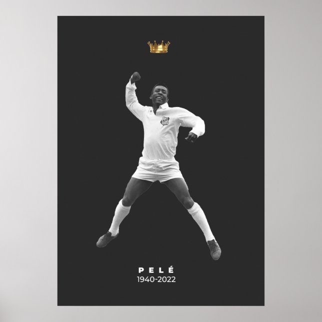 Poster Minimaliste Pelé - 1940-2022  (Devant)