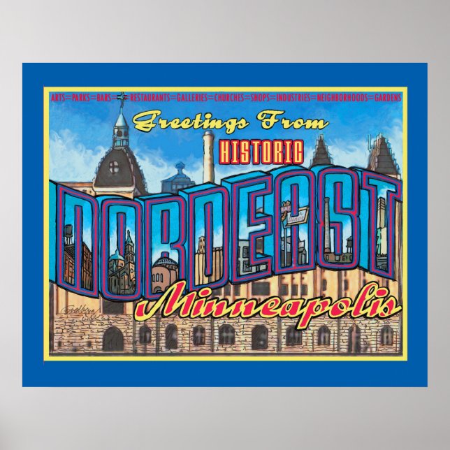 POSTER MINNEAPOLIS DU NORD-EST (Devant)