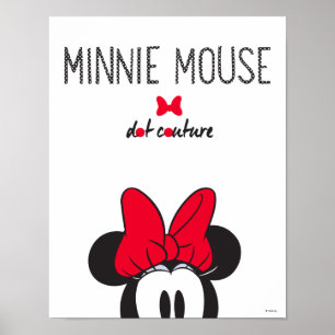 Poster Minnie branchée Dot Couture