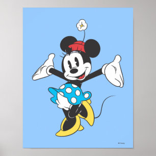 Poster Minnie classique Excitée