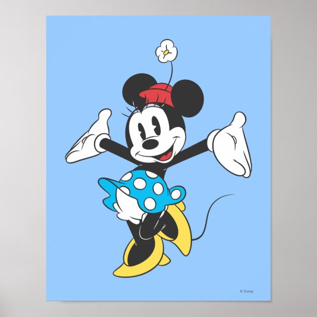 Poster Minnie classique | Excitée (Devant)