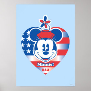 Poster Minnie classique   Patriotique